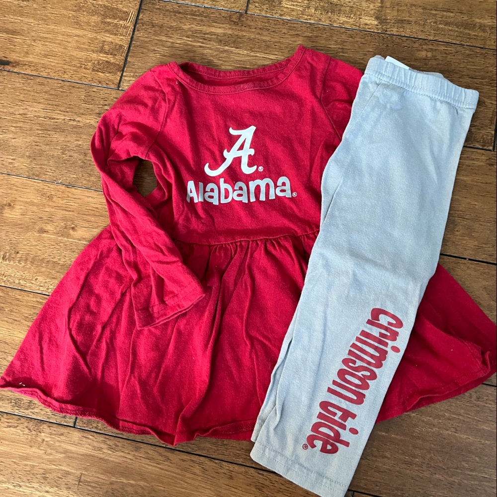 Alabama toddler girl outfit / set 2T
